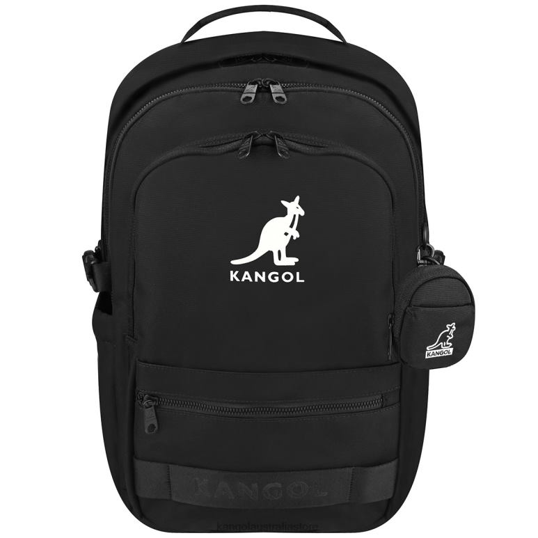 Unisex Accessories Black Kangol Linear Light Backpack V0X8T952