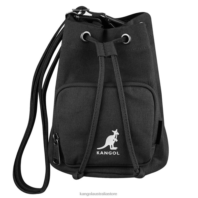 Unisex Accessories Black Kangol Lucky Canvas Bucket Bag V0X8T939