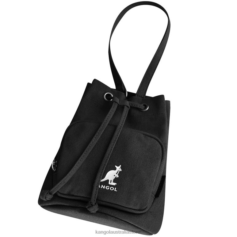 Unisex Accessories Black Kangol Lucky Canvas Bucket Bag V0X8T939