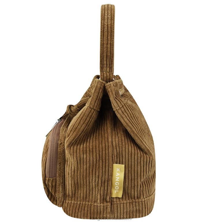 Unisex Accessories Brown Kangol Cord V Pocket Bucket Bag V0X8T977