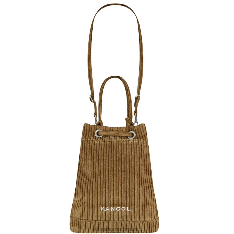 Unisex Accessories Brown Kangol Cord V Pocket Bucket Bag V0X8T977