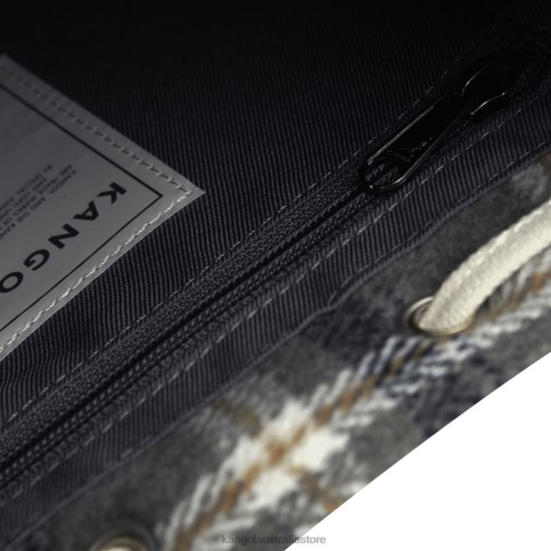 Unisex Accessories Grey Plaid Kangol Checker II Bucket Bag V0X8T971