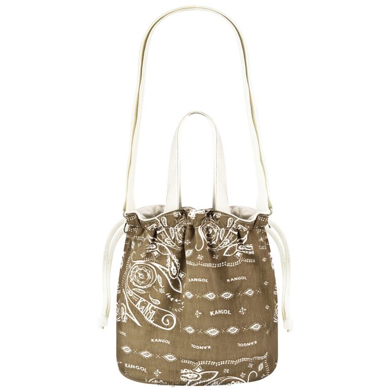 Unisex Accessories Ivory Kangol Reversible Paisley Bucket Bag V0X8T963