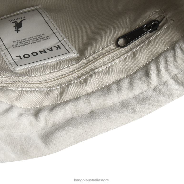 Unisex Accessories Ivory Kangol Velvet Drawstring Bag V0X8T992