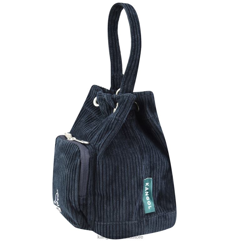 Unisex Accessories Navy Kangol Cord V Pocket Bucket Bag V0X8T978