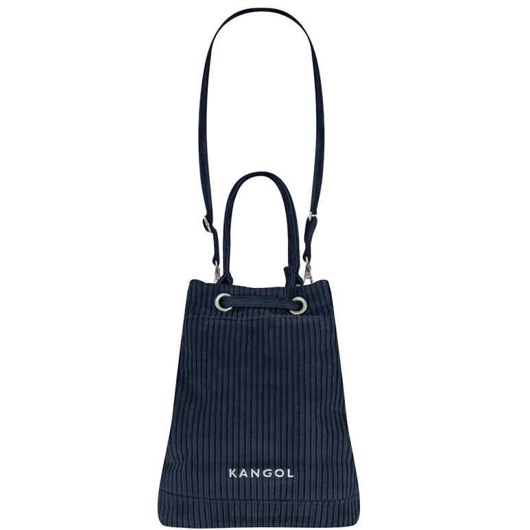 Unisex Accessories Navy Kangol Cord V Pocket Bucket Bag V0X8T978