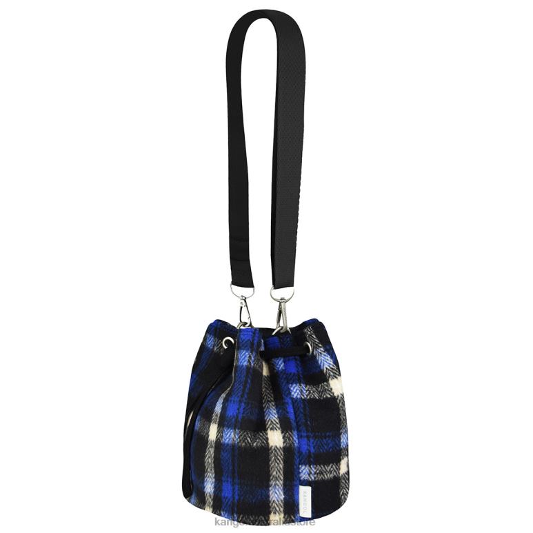 Unisex Accessories Navy Plaid Kangol Checker II Bucket Bag V0X8T972