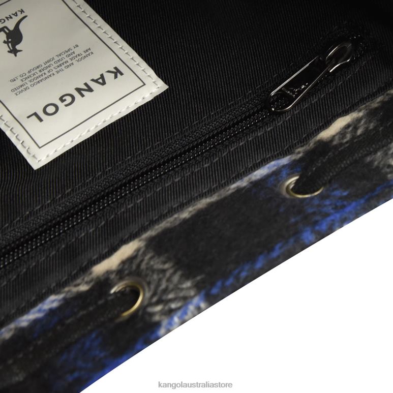 Unisex Accessories Navy Plaid Kangol Checker II Bucket Bag V0X8T972