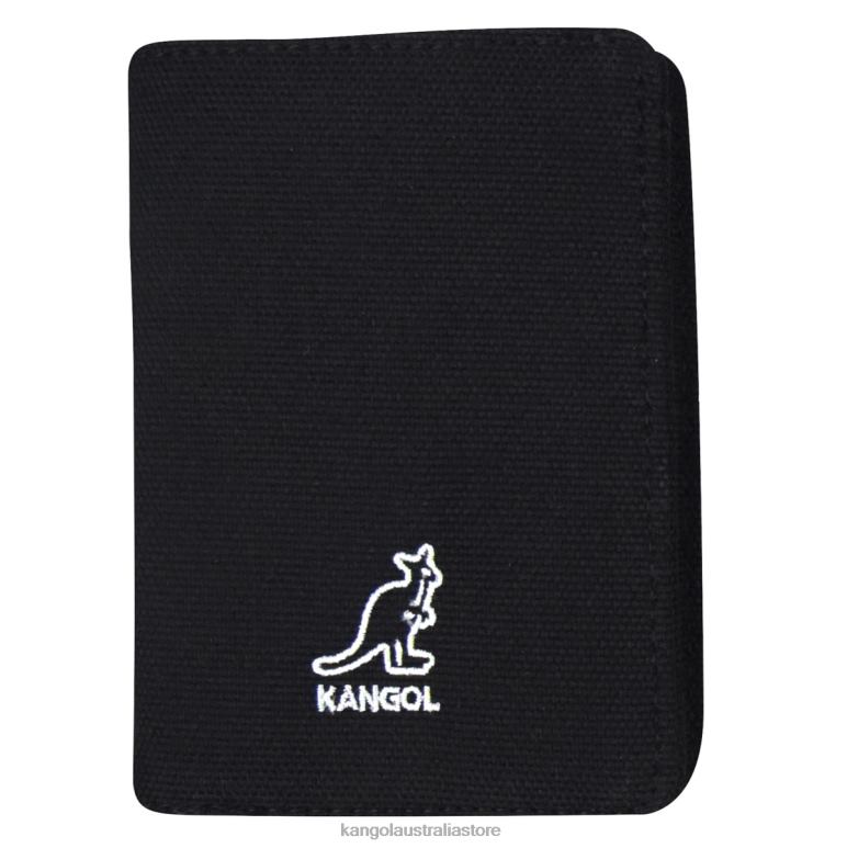 Unisex Accessories Black Kangol 2-Way Card Holder V0X8T1254