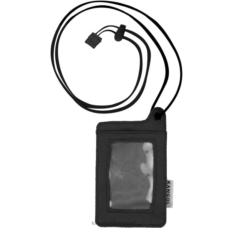 Unisex Accessories Black Kangol 2-Way Card Holder V0X8T1254