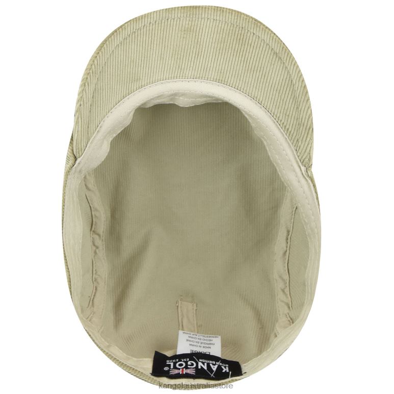 Unisex Accessories Beige Kangol Cord Ivy Cap V0X8T783