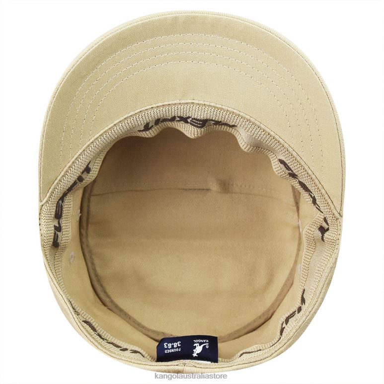 Unisex Accessories Beige Kangol Cotton Twill Army Cap V0X8T258