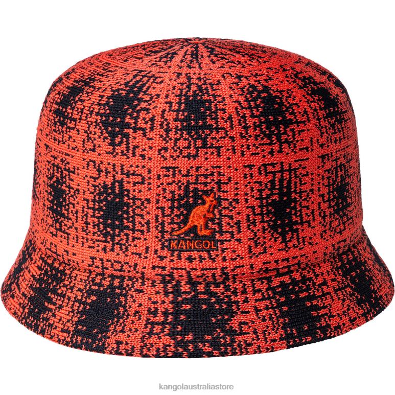 Unisex Accessories Black/Cherry Glow Kangol Grunge Plaid Bin V0X8T658