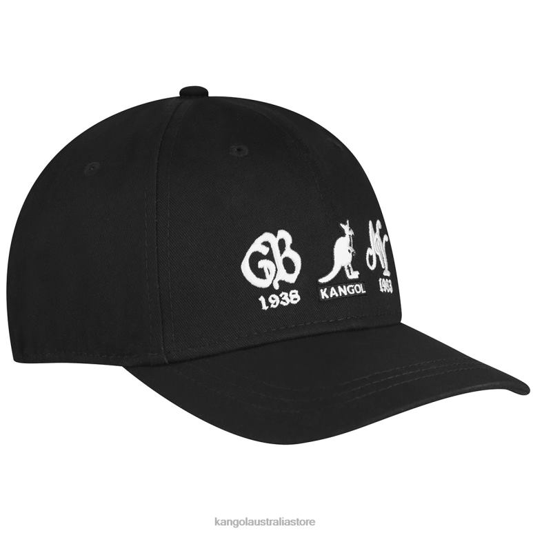 Unisex Accessories Black Kangol 38-83 Elastic Fitted Baseball V0X8T364
