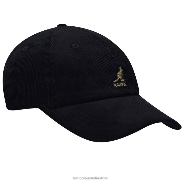 Unisex Accessories Black Kangol Cord Baseball V0X8T381