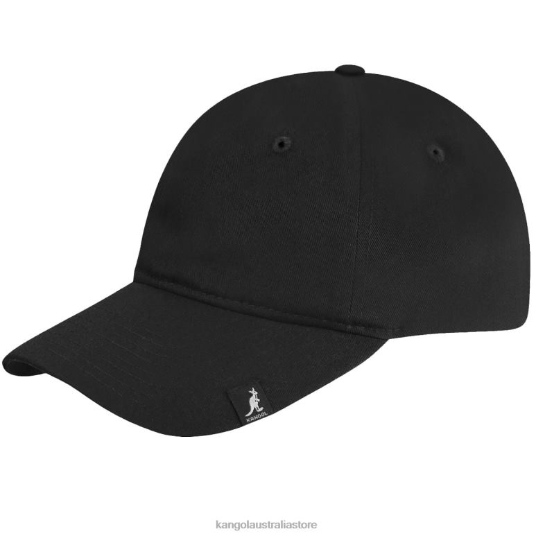 Unisex Accessories Black Kangol Cotton Adjustable Baseball V0X8T332