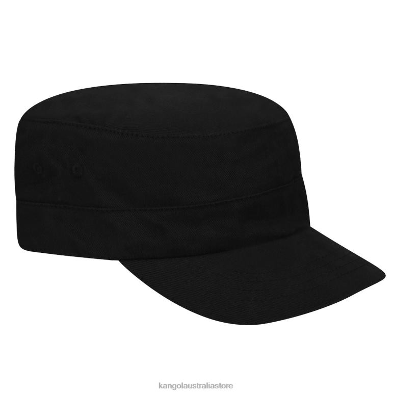 Unisex Accessories Black Kangol Cotton Twill Army Cap V0X8T259