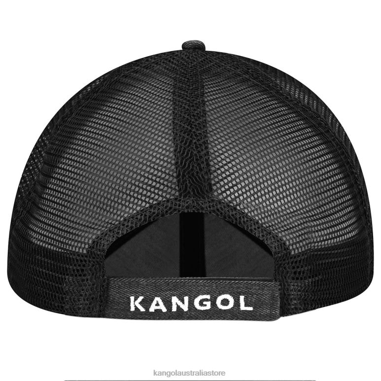 Unisex Accessories Black Kangol Distressed Cotton Mesh Baseball V0X8T291