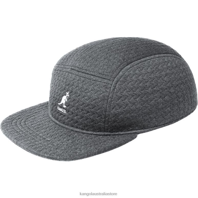 Unisex Accessories Black Kangol Embossed 5 Panel Cap V0X8T357
