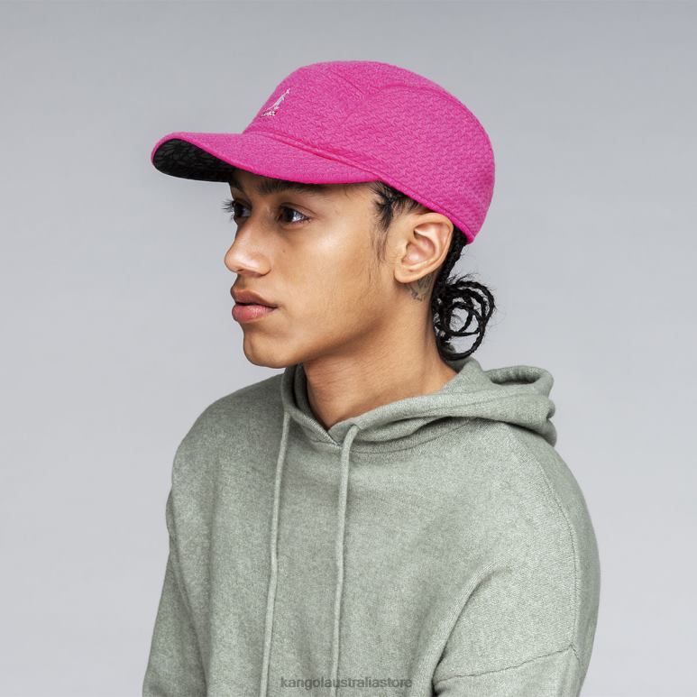 Unisex Accessories Black Kangol Embossed 5 Panel Cap V0X8T357