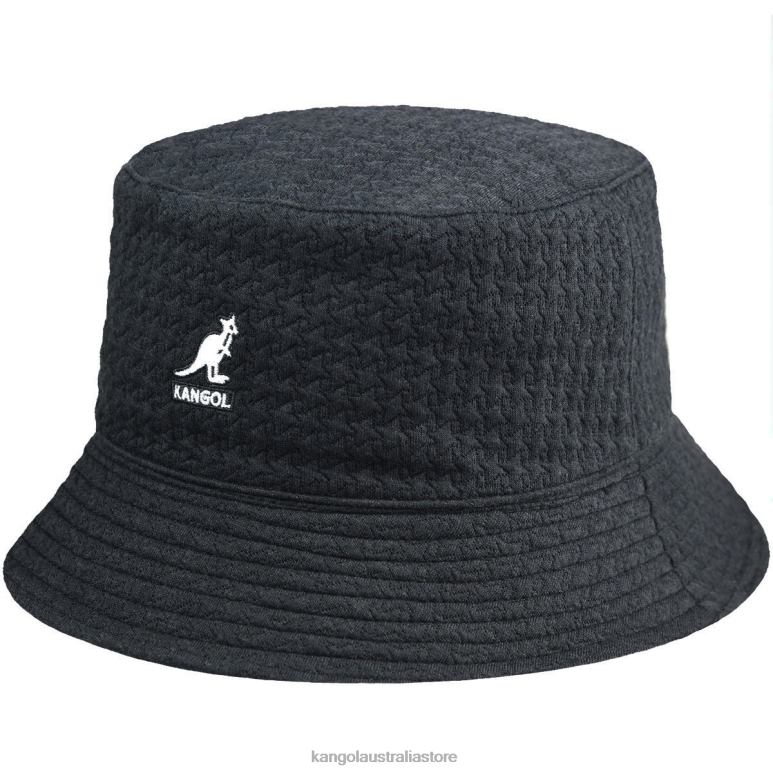 Unisex Accessories Black Kangol Embossed Reversible Bucket V0X8T674