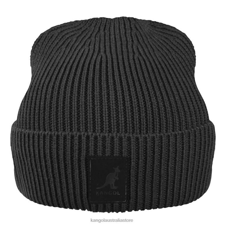 Unisex Accessories Black Kangol Patch Beanie V0X8T854