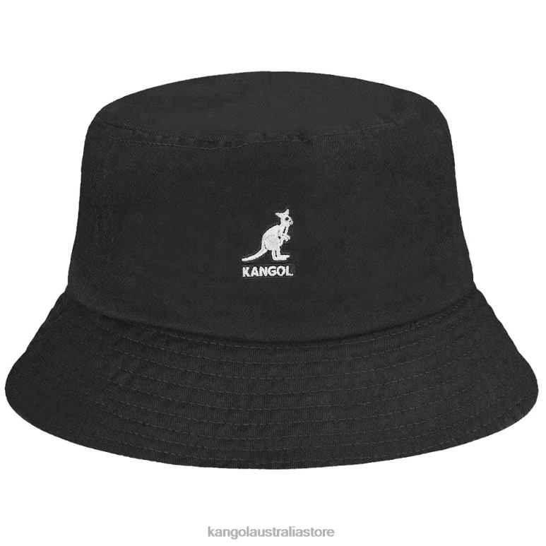 Unisex Accessories Black Kangol Washed Bucket Hat V0X8T578