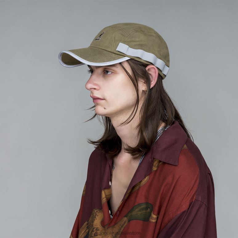 Unisex Accessories Black Kangol Waxed Utility 5 Panel Cap V0X8T361