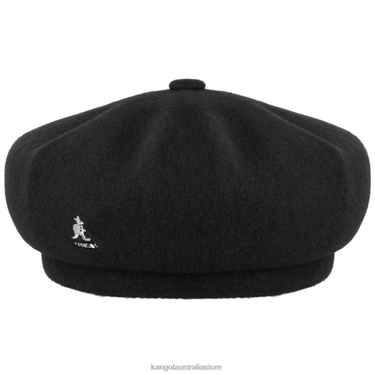 Unisex Accessories Black Kangol Wool Jax Beret V0X8T436