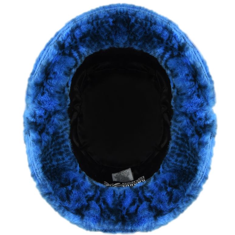 Unisex Accessories Blue Snake Kangol Faux Fur Bucket V0X8T711