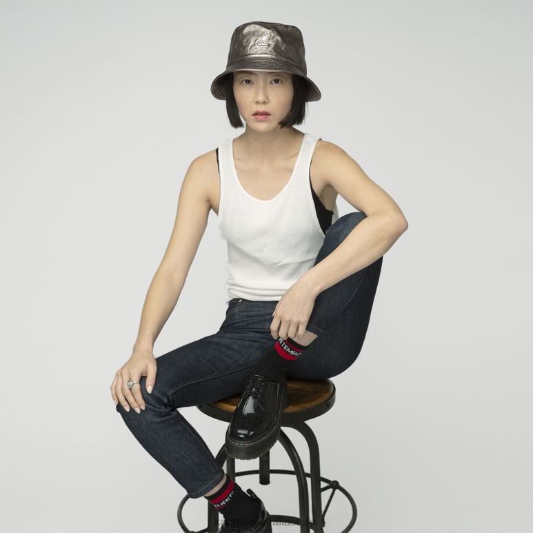 Unisex Accessories Bronze Crinkle Kangol Future Bucket W/ Earflaps V0X8T688