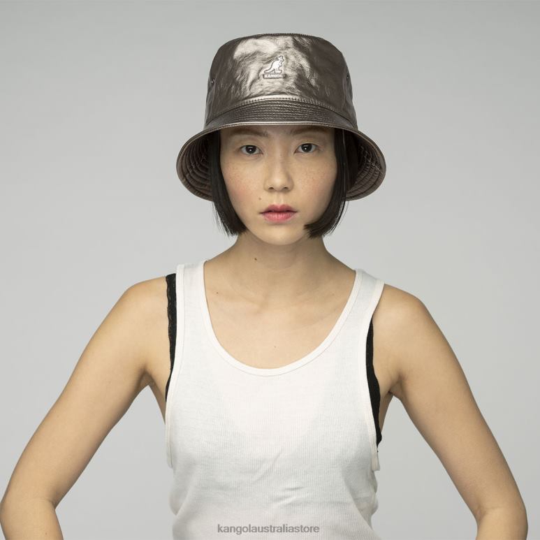 Unisex Accessories Bronze Crinkle Kangol Future Bucket W/ Earflaps V0X8T688