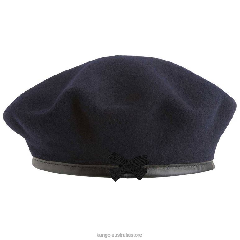 Unisex Accessories Dark Blue Kangol Monty Wool Beret V0X8T431