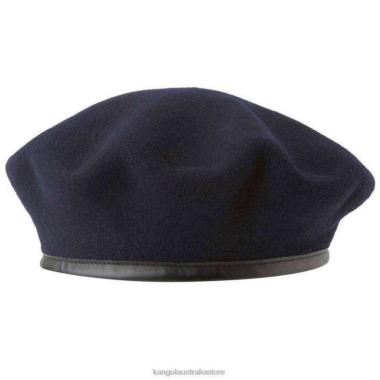 Unisex Accessories Dark Blue Kangol Monty Wool Beret V0X8T431