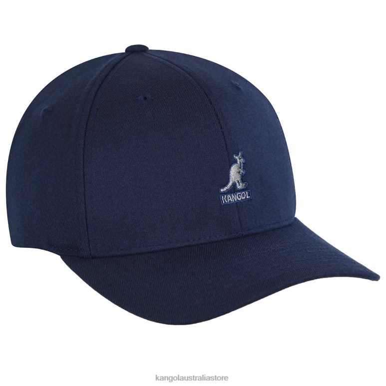 Unisex Accessories Dark Blue Kangol Wool Flexfit Baseball V0X8T316