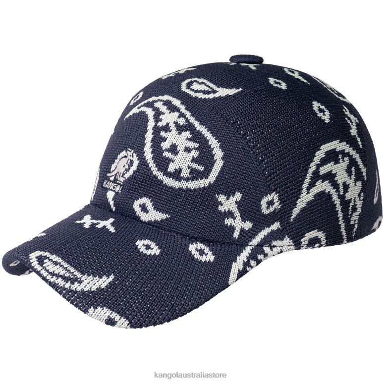 Unisex Accessories Dark Blue/White Kangol Paisley Adj Spacecap V0X8T360