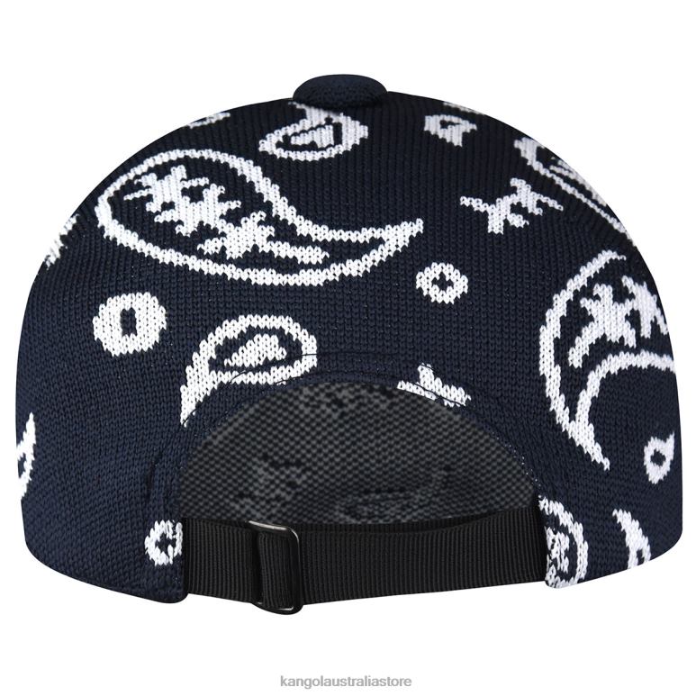 Unisex Accessories Dark Blue/White Kangol Paisley Adj Spacecap V0X8T360