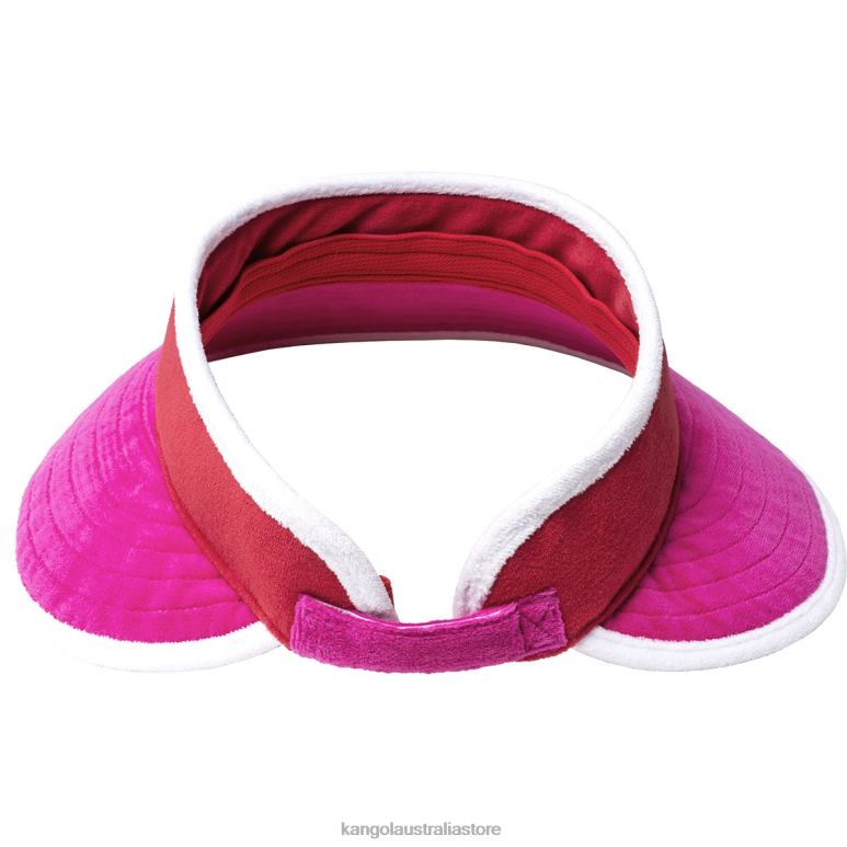 Unisex Accessories Electric Pink/Cherry Glow Kangol Beach Side Visor V0X8T911