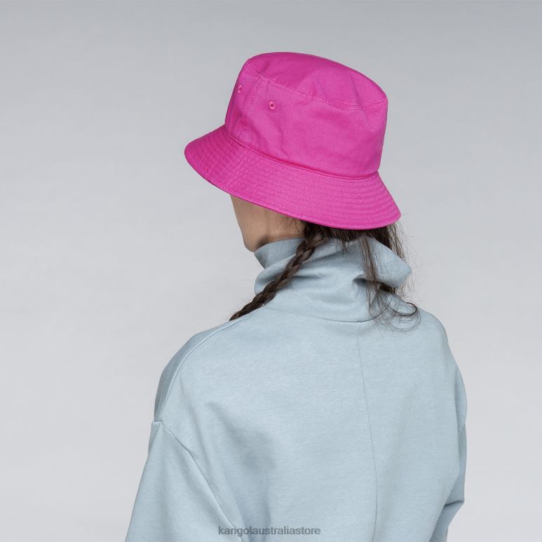 Unisex Accessories Electric Pink Kangol Washed Bucket Hat V0X8T587