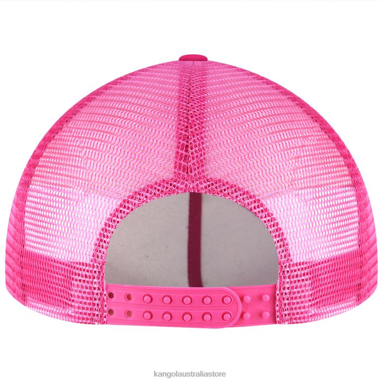 Unisex Accessories Electric Pink/White Kangol Raver Logo Trucker V0X8T282