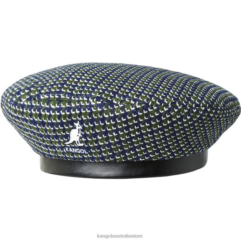 Unisex Accessories Forest/Navy Kangol Tooth Grid Beret V0X8T426