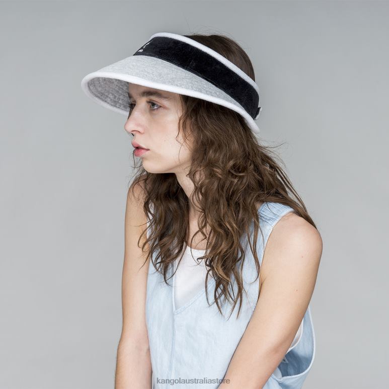 Unisex Accessories Grey/Black Kangol Beach Side Visor V0X8T910