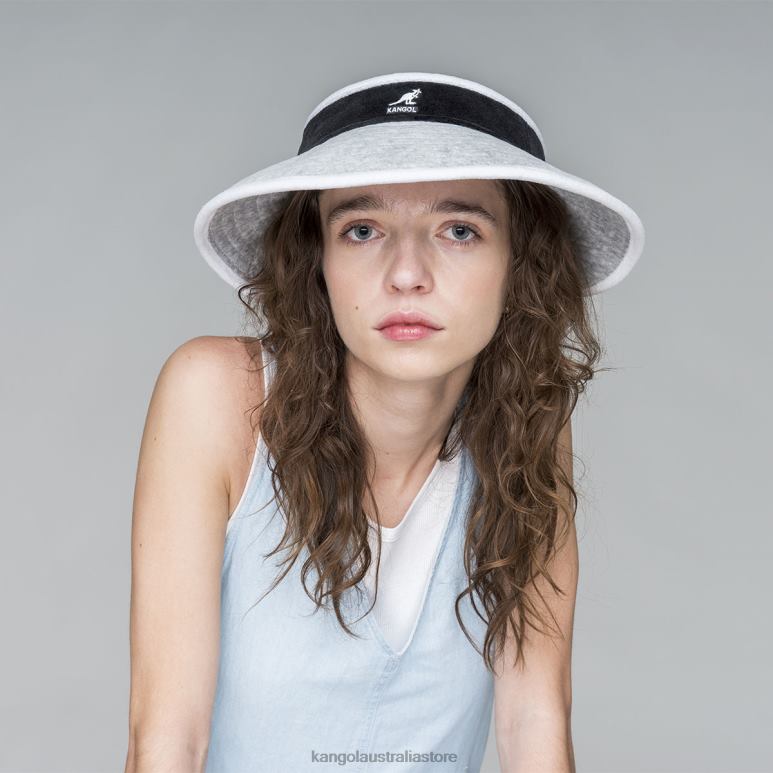 Unisex Accessories Grey/Black Kangol Beach Side Visor V0X8T910