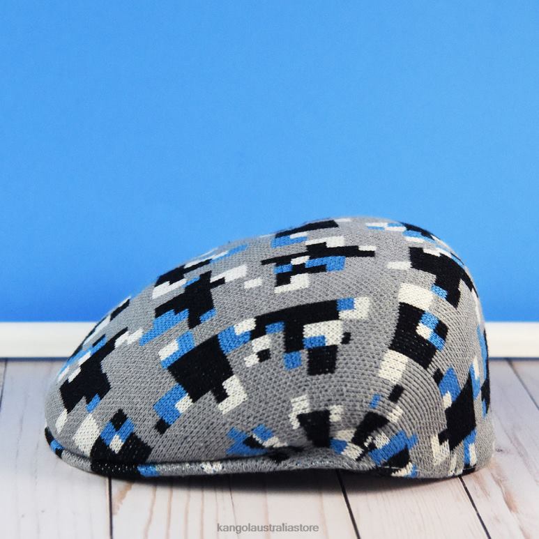 Unisex Accessories Grey/Black Kangol Pixelated Plaid 504 V0X8T52