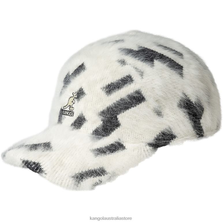 Unisex Accessories Ivory/Black Kangol Furgora Matrix Spacecap V0X8T362