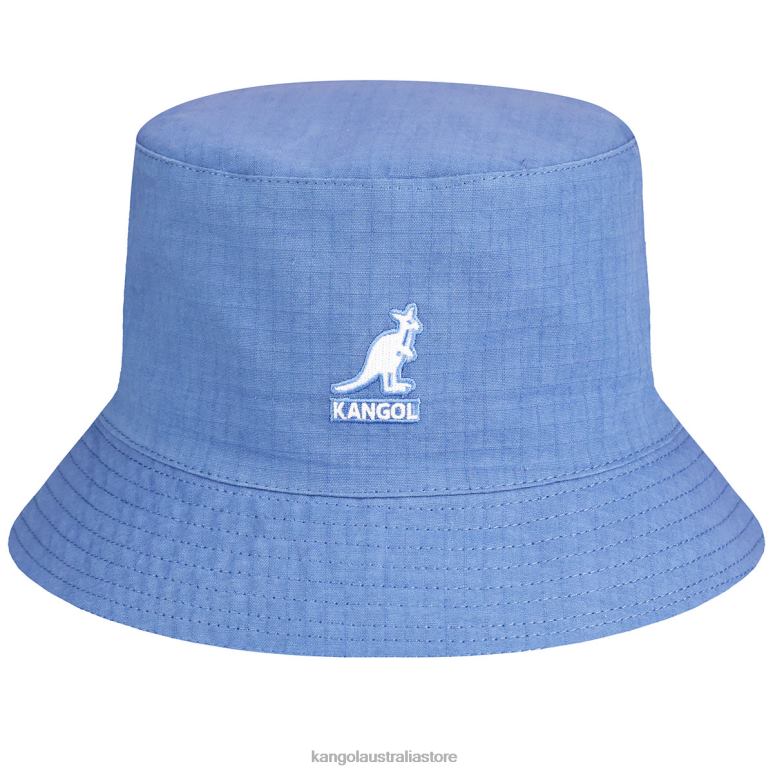 Unisex Accessories Light Blue Kangol Ripstop Essential Rev Bucket V0X8T519