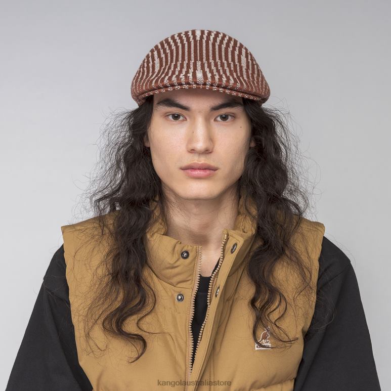 Unisex Accessories Mahogany/Cream Kangol Contour Wave 507 V0X8T208