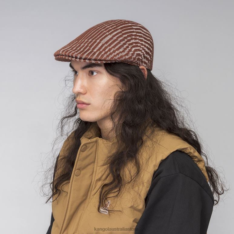 Unisex Accessories Mahogany/Cream Kangol Contour Wave 507 V0X8T208