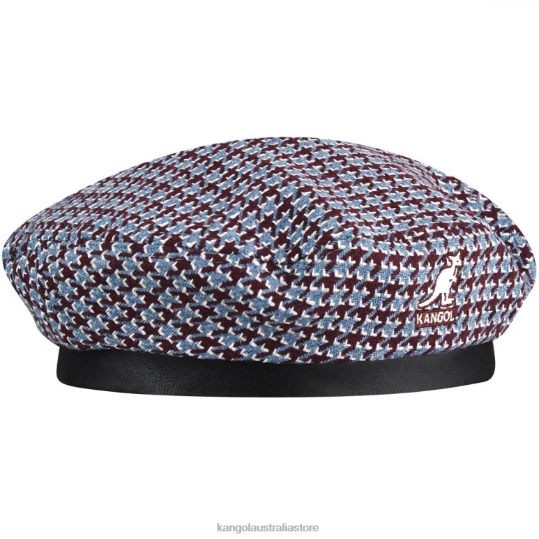 Unisex Accessories Maroon/Blue Kangol Tooth Grid Beret V0X8T425