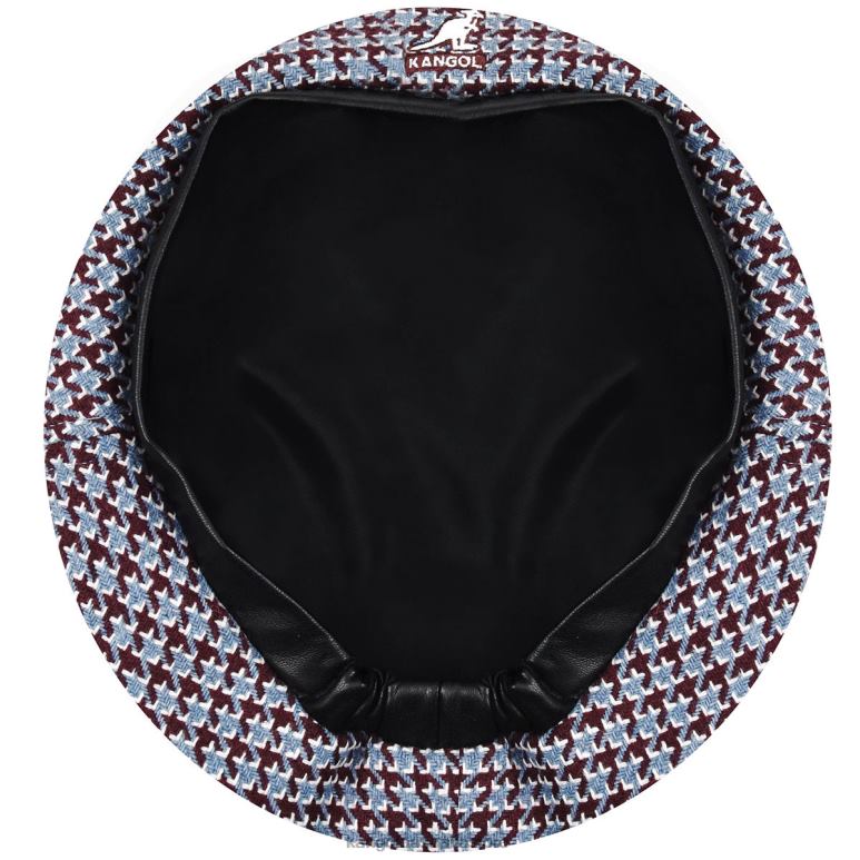 Unisex Accessories Maroon/Blue Kangol Tooth Grid Beret V0X8T425